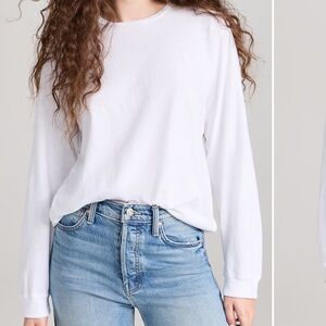 MOTHER The Long Sleeve Rowdy in White Size XS NWOT